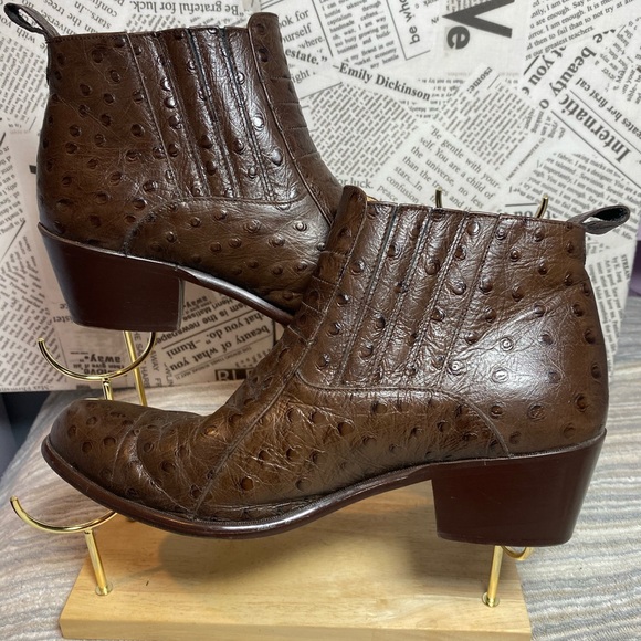 Donato Marrone Men’s Brown Leather Boots in Size 9 1/2 - Picture 5 of 7